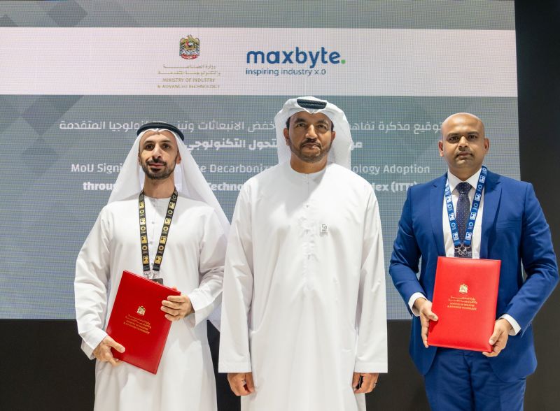 ADIPEC Exhibition and Conference, Ministry of Industry & Advanced Technology signs MoU with Maxbyte Technologies